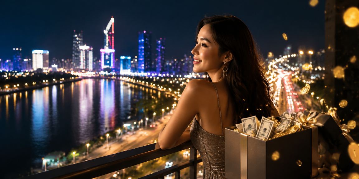 Không khí cá cược sôi động về đêm tại Hồ Chí Minh với ánh đèn neon rực rỡ